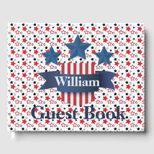 Patriotic Military Guest Book