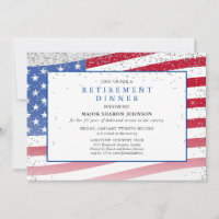 Patriotic Military U.S Flag Retirement