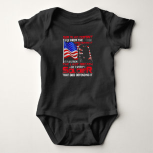 Patriotic Military Veteran T-Shirt Baby Bodysuit