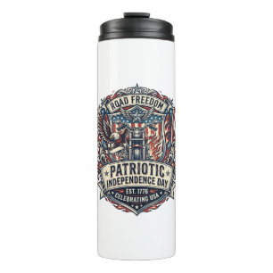 Patriotic Motor Patriot Biker Road Freedom Patriot Thermal Tumbler