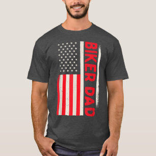 Patriotic Motorcycle Lover Motorcyclist Biker Dad T-Shirt
