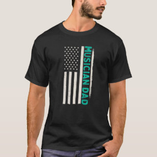 Patriotic Music Singer Karaoke Opera Musician Dad T-Shirt