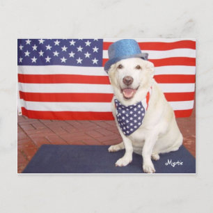 Patriotic Myrtie Postcard