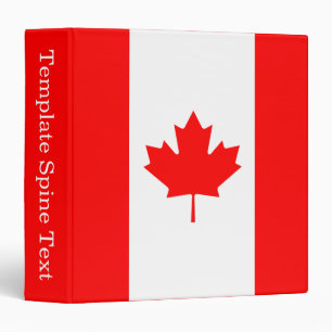 Patriotic National Flag of CANADA Binder