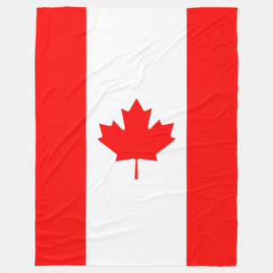 Patriotic National Flag of CANADA Fleece Blanket