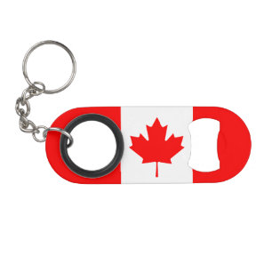 Patriotic National Flag of CANADA Mini Bottle Opener