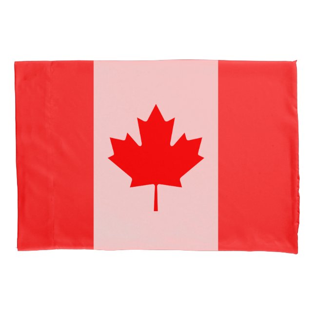 Patriotic National Flag of CANADA Pillowcase (Front)