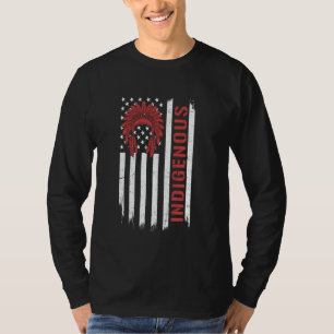 Patriotic Native American Flag USA Indigenous 4th T-Shirt