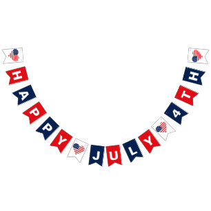 Patriotic Navy Blue, USA Flag Heart 4th July