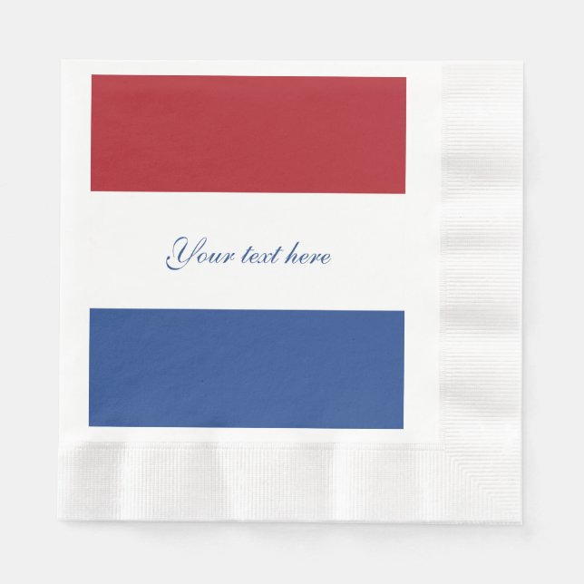 Patriotic Netherlands flag Napkin (Front)