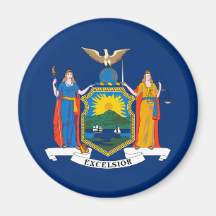 Patriotic New York State Flag Magnet