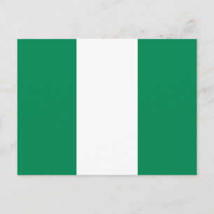 Patriotic Nigeria Flag Postcard