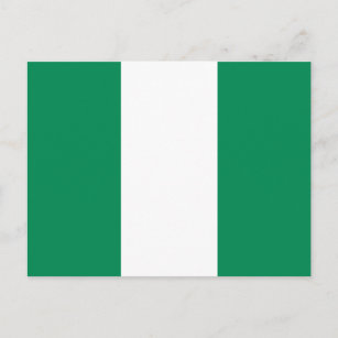 Patriotic Nigeria Flag Postcard