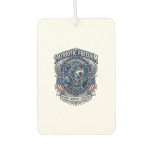 Patriotic Night Mission Patriot Wolf Military Insp Air Freshener