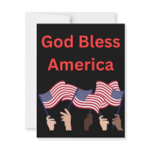 Patriotic notecards, customizable