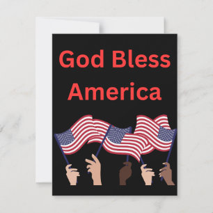 Patriotic notecards, customizable card