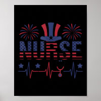 Patriotic Nurse American Flag Day 4th Of July Memo