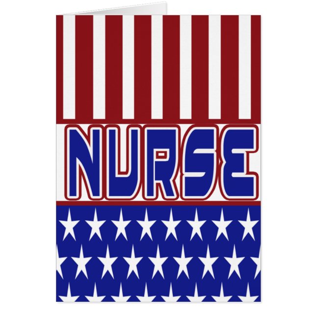 PATRIOTIC NURSE USA FLAG (Front)