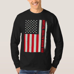 Patriotic Nursing Hospital Doctor Mental Health Nu T-Shirt