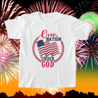 Patriotic one Nation under God word art