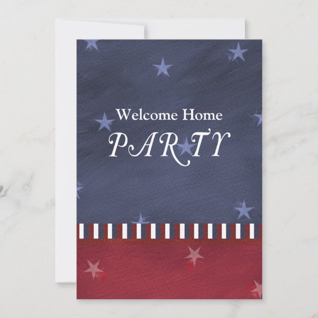 Patriotic or Military Party Invitation (Front)