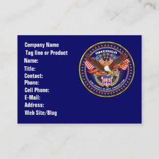 Patriotic or Veteran View Artist Comments Business Card