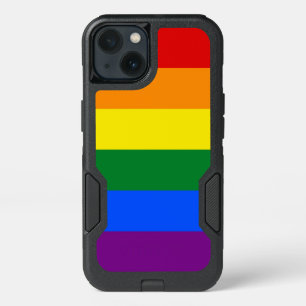 Patriotic OtterBox iPhone 13 Case, LGBT flag