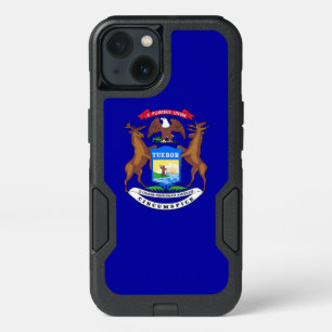 Patriotic OtterBox iPhone 13 Case, Michigan flag