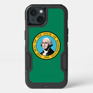 Patriotic OtterBox iPhone 13 Case, Washington flag