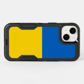 Patriotic OtterBox iPhone 14 Case, Ukraine flag (Back Horizontal)