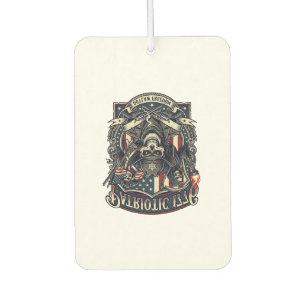 Patriotic Outlaw Skull Sheriff Dark Patriot Skelet Air Freshener