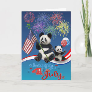 Patriotic Pandas Card