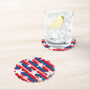 Patriotic Paper Coasters