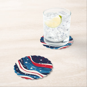 Patriotic Paper Coasters