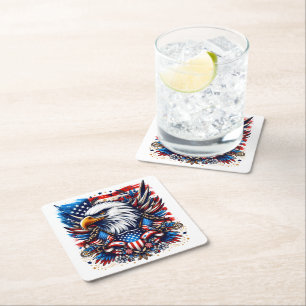 Patriotic Paper Coasters