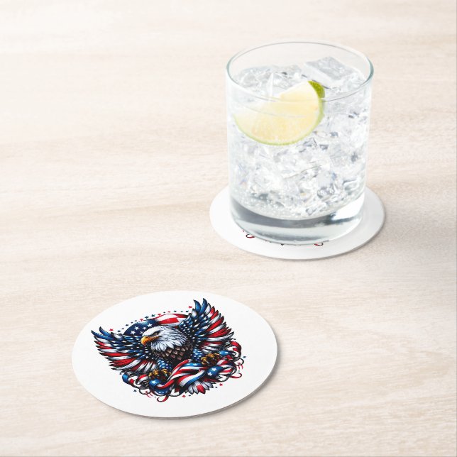 Patriotic Paper Coasters (Insitu)