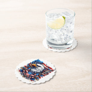 Patriotic Paper Coasters