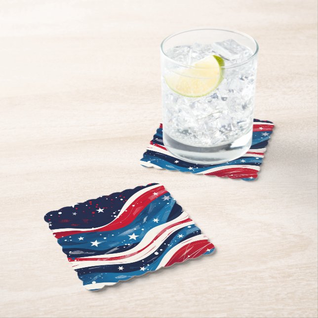 Patriotic Paper Coasters (Insitu)