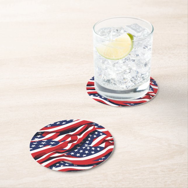 Patriotic Paper Coasters (Insitu)