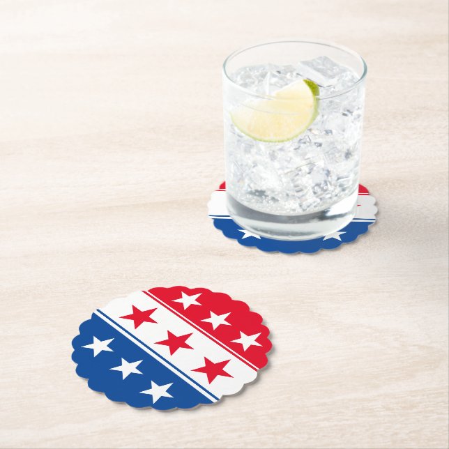 Patriotic Paper Coasters (Insitu)
