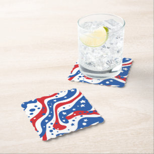 Patriotic Paper Coasters