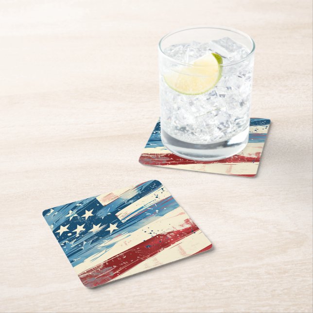 Patriotic Paper Coasters (Insitu)