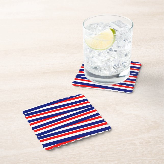 Patriotic Paper Drink Coaster (Insitu)