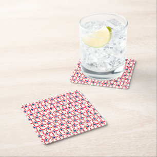Patriotic Paper Drink Coaster