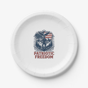 Patriotic Park Ranger Vector Graphic Tee_1 Paper Plate