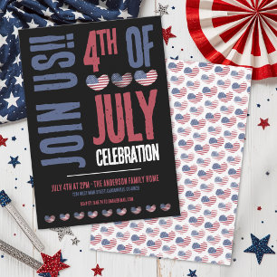 Patriotic Party 4th Of July Invitation