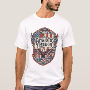 Patriotic Patchwork Artist T-Shirt