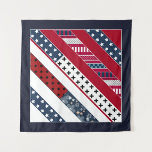 Patriotic, patchwork tapestry
