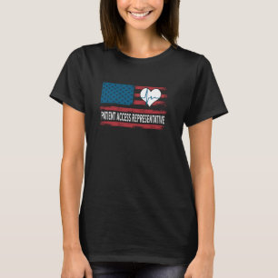 Patriotic Patient Access Representative USA Flag T-Shirt