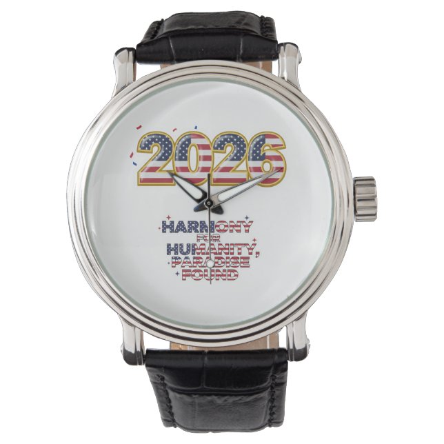 Patriotic Peace Decal Watch (Front)